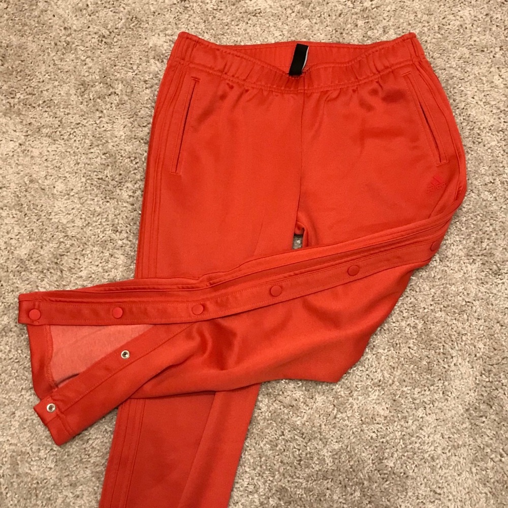 Adidas Poppy Red Tear Away Track Pants